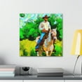 thumbnail image 3 of Cowboy on Horseback - Canvas, 3 of 10