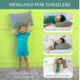 thumbnail image 3 of Little Garoo Organic Cotton Toddler Pillow, First Pillow, Sage, 14x19 Pillows for Sleeping, Safe Built-in Pillowcase, Machine Washable, Toddler Bed and Travel Pillow, 3 of 7