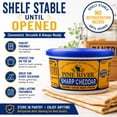 thumbnail image 6 of Pine River Sharp Cheddar Cheese Spread 8 oz (3 pack) Shelf Stable Wisconsin Cheese, 6 of 7