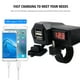 thumbnail image 5 of Adaptador de cargador USB dual impermeable Likrtyny 3.4A con voltímetro Para Motocicleta, 5 of 9