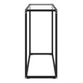 thumbnail image 3 of Console Table Transparent 31.5"x13.8"x29.5", Tempered Glass & Steel Modern Sofa Side Table, Entryway Table for Living Room, Bedroom, Hallway, 3 of 7