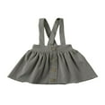 thumbnail image 1 of Toddler Baby Girl Suspender Skirt  Cute Adjustable Strap Button Front Overall Skirt, 1 of 7