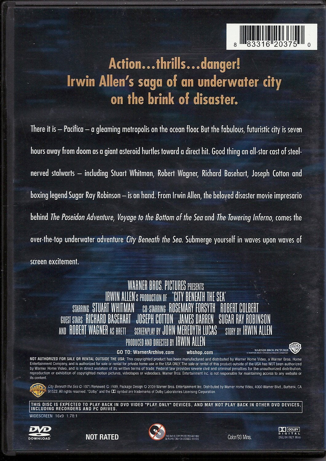 City Beneath the Sea (DVD), Warner Archives, Sci-Fi