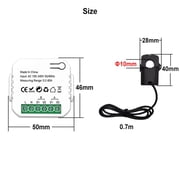 Smart Zigbee 1/2 Way Wifi Energy Meter Bidirection 2 Channel with Clamp
