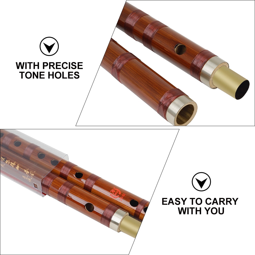 RENACLIPY Traditional Bamboo Flute Wooden Instrument with Smooth Surface and Precise Tone Holes