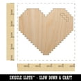 thumbnail image 2 of Pixel Digital Filled Heart Gaming Life Wood Shape Unfinished Piece Cutout Craft DIY Projects - 4.70 Inch Size - 1/4 Inch Thick, 2 of 7