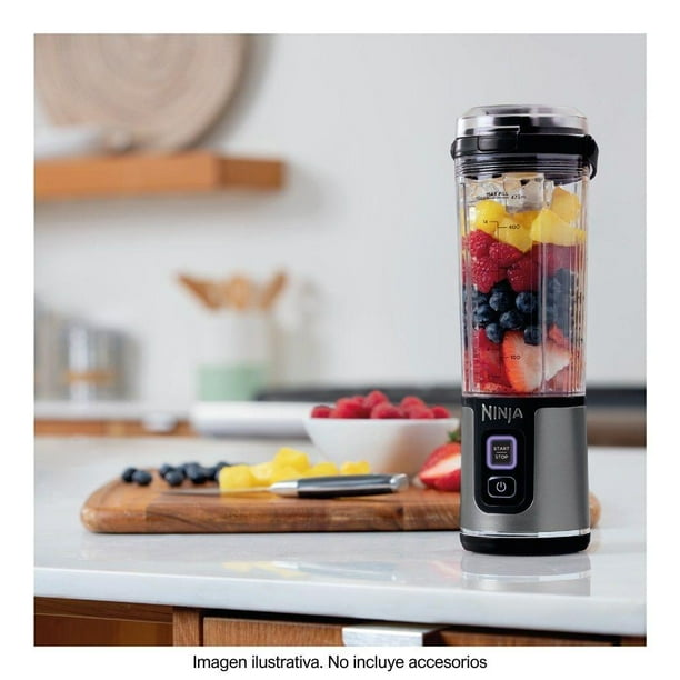 Licuadora Portátil Ninja Blast de 500 ml Plateada Walmart en línea