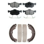 Transit Auto Front Rear Ceramic Brake Pads and Drum Shoes Kit for Car Ford Escape Mazda Tribute Mercury Mariner KTN-100167