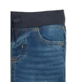 thumbnail image 2 of Wonder Nation Baby and Toddler Boy Stretch Knit Denim Jeans with Reinforced Knees, Sizes 12M-5T, 2 of 3