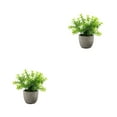 thumbnail image 4 of kurtrusly Realistic Artificial Succulent Low Maintenance Elegant Easy To Clean Artificial Money Tree In Pot white babysbreath 2Set, 4 of 6