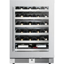 Landmark Collection Wine Coolers 44 Bottle Capacity Single Stainless Steel Door Beverage Refrigerators, Stainless