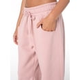 thumbnail image 4 of Celebrity Pink Women's and Women's Plus Fleece Barrel Sweatpant, Sizes XS-4X, 4 of 7