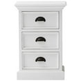thumbnail image 4 of Pemberly Row Contemporary 3-Drawer Nightstand in Pure White Finish, 4 of 6