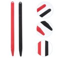 thumbnail image 4 of EeaseMX 1 juego de 2 fundas de silicona para lápiz óptico, antideslizantes y anticaídas, compatibles con Apple Pencil 2 (negro y rojo)., 4 of 7