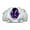 Amethyst, variant on Rings for Women 14K White Gold Ring Solitaire 9X7MM Oval Gemstone with Satin Finish Band october PINK ICE Jewelry Size 10