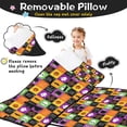 thumbnail image 3 of Halloween Patchwork Icons Pattern Toddler Nap Mats for Kids Preschool,50"x20" Sleeping Mat Bag or Kids,Toddler Sleeping Bag,Toddler Nap Mat or Daycare, 3 of 6