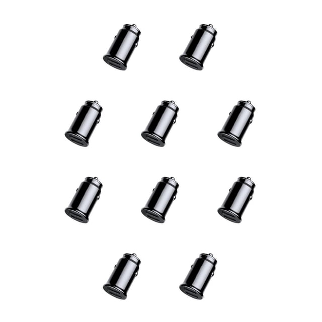Seitruly Sistema de protección de puertos USB para auriculares de carga del vehículo Inteligencia para automóvil familiar, automóvil de Negro 10piezas