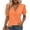 Orange, variant on T-Shirts for Women Pajama Short Sleeve V Neck Blouses Solid Color Casual Dressy Tops Loose Fashion Work Shirts