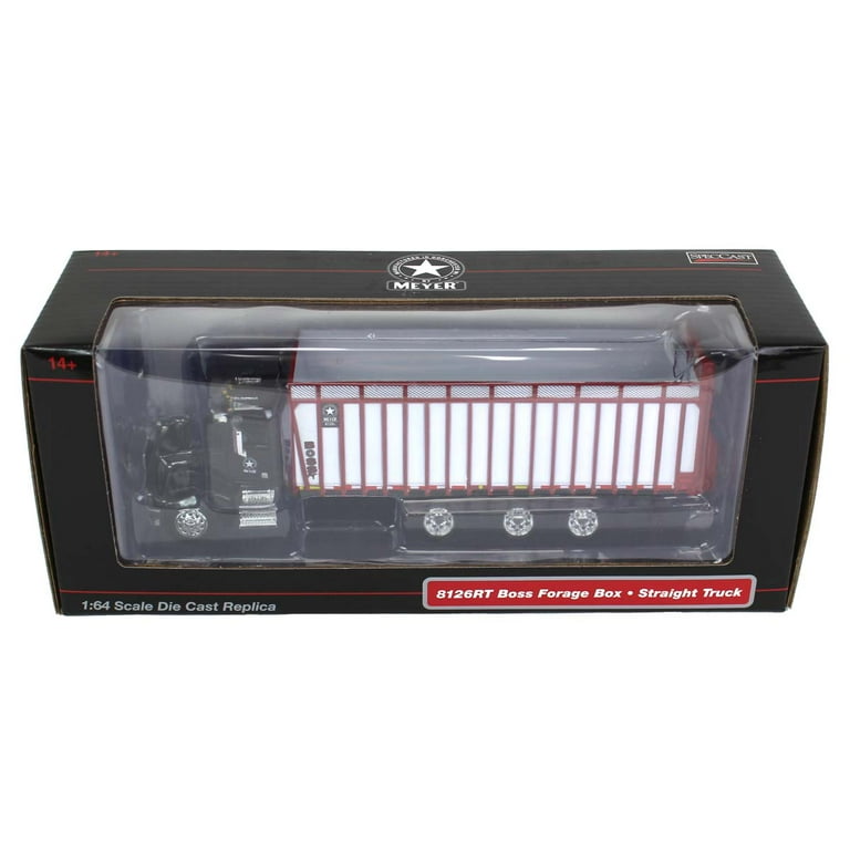 Meyer 1-64 Scale Black Peterbilt 385 Truck with Red 8126RT Meyer 1-64 Scale Black Peterbilt 385 Truck with Red 8126RT