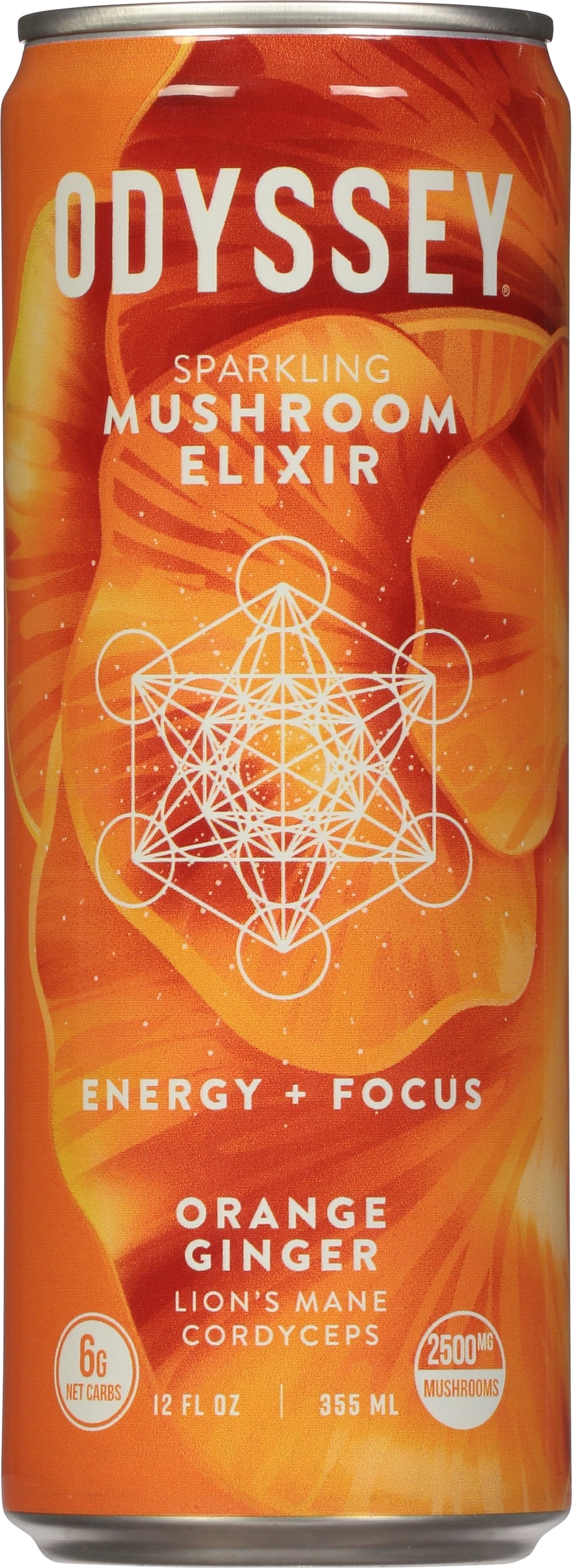 Odyssey - Sparkling Energy Orange Ginger - Case Of 12-12 Fz