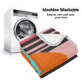 thumbnail image 5 of Yayeee Throw Blanket for Couch Soft Warm 60" x 80" Sofa Chair Bed Decoration, Orange Circle, 5 of 7