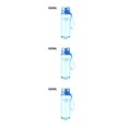 thumbnail image 2 of Toystoory Hervidor de agua de plástico a prueba de fugas botella de bebida portátil para actividades al aire libre, azul transparente, 560 ml Type1 NO1, 2 of 6