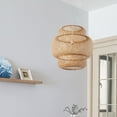 thumbnail image 4 of BallsFHK Vine Woven Lampshade, Homestay Hotel, Restaurant, Tea Room, Creative Retro Hand Woven Personalized Chandelier, 4 of 5