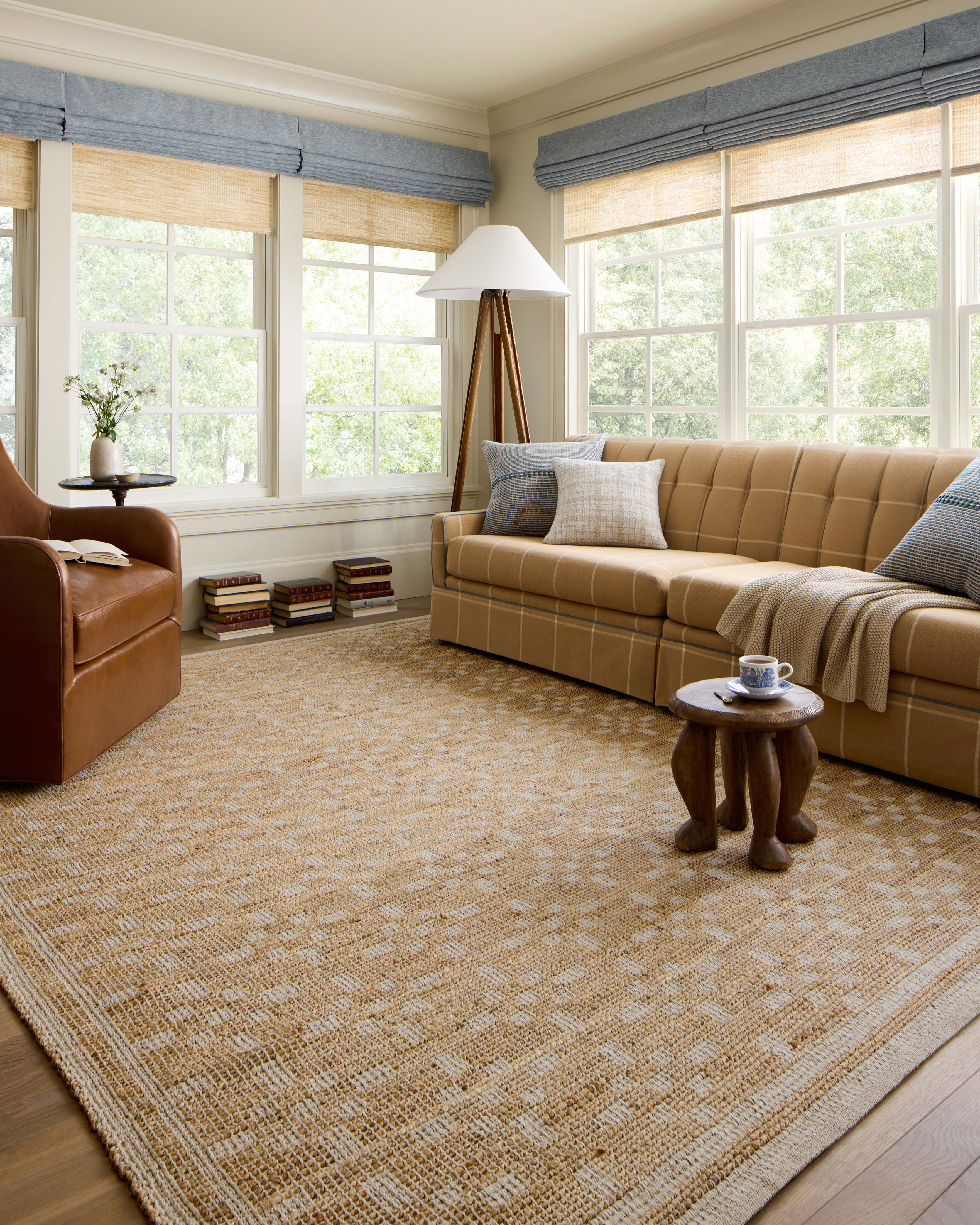 Chris Loves Julia x Loloi Judy Natural / Ivory 7'-9" x 9'-9" Area Rug
