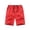 Red, variant on Big & Tall Men's Cotton Beach Shorts Botanical Leaf Print 10" Inseam Knee Length Classic Fit Summer Bermuda Short Pants Elastic Waist for Holiday Cruise Resort