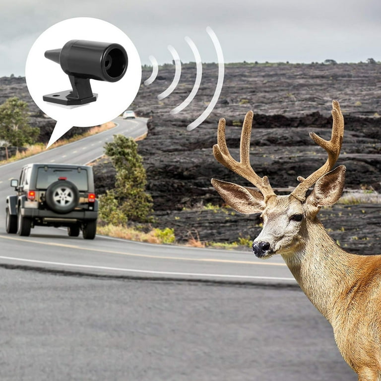 Stück Deer Whistles Wildlife Warning Ultraschall-Anti-Game-Pfeife für  Autos, Fahrzeuge, Motorräder, Schwarz Ultraschall Deer Warning