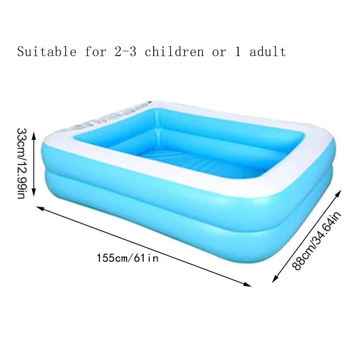 jilong family kiddie pool giant inflatable rectangular pool