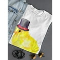 thumbnail image 3 of Funny Chic Bird In Top Hat T-Shirt Women -Image by Shutterstock, Female Small, 3 of 4