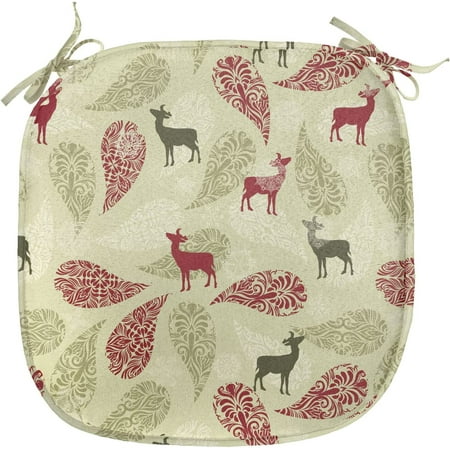 

DTLYH Yellow Chair Seating Cushion Set of 12 Pattern with Bees and Chamomile Daisy Flowers in Flourishing Meadow Nature Soft Seat Pads with Anti-Slip Backing 16 x16 Grey Yell