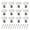 Bronze, variant on Drawer Knobs Diamond Shaped Crystal Glass 30mm Cabinet Knobs Pull Handles (30mm, 25 Pack, Black)