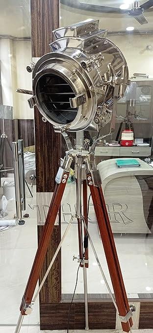 Thor Instruments 65" Nautical Chrome Spotlight Floor Lamps