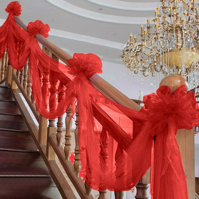 Event Party Decor Wedding Birthday Party Decorations Bridal Shower Decorations Stair Chair Decoration Yarn 10m Packing