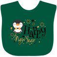 thumbnail image 3 of Inktastic Happy New Year with Cute Penguin Boys or Girls Baby Bib, 3 of 4