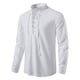 thumbnail image 3 of Blusa y camisa de manga larga con cuello alto para hombre, informal, lisa, con cuello alto, ajustada, de manga larga, 3 of 8
