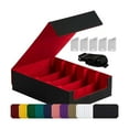 thumbnail image 2 of Lipstore Boîte de Cartes Anti-Poussière avec 24 Séparateurs et 5 Supports Conteneur Rouge, 2 of 4