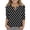 Black(Polka Dots), variant on Cute Teen Girl Shirts Size 7 Summer 3/4 Sleeve Button V Neck Polka Dots Tee Shirts Casual Soft Lightweight Tween Girls Trendy Clothes Basic T-Shirts White 12-13 Years