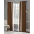 thumbnail image 4 of Brown White Stripe Sheer Curtains 84 Inch Length 2 Panels Set, Modern Rustic Vertical Striped Voile Window Treatment Rod Pocket Curtains Sheers Drapes for Bedroom/Living Room/Kitchen 52"x84"x2, 4 of 7