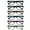 Black / Brown / Blue / Purple / Gray - 6 Pairs, variant on OPULIZE PEP Reading Glasses 6 Pack - Classic Everyday Rectangular Frame - Spring Hinges Scratch Resistant - Black - Mens Womens - RRRRRR92-1 - +2.50