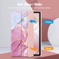 thumbnail image 6 of Fintie Hybrid Slim Case for Samsung Galaxy Tab A11+ Plus 2025/ A9+ Plus 11 Inch 2023, Shockproof Cover with Clear Transparent Back Shell, Auto Wake/Sleep, Dreamy Marble, 6 of 10