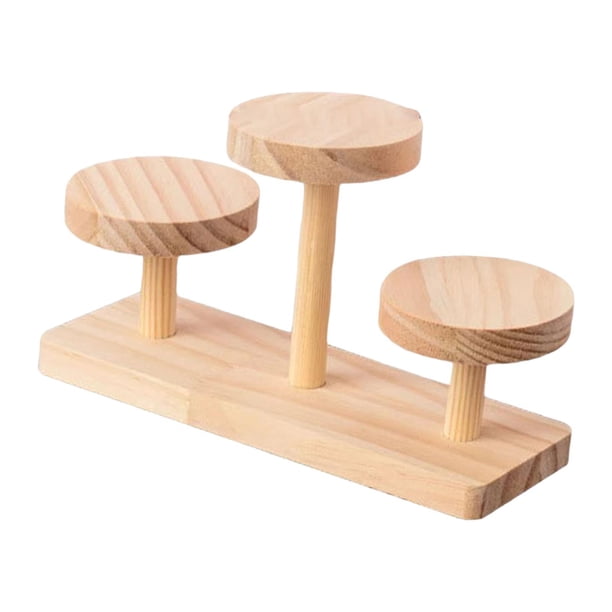 Estante de exhibición de madera de múltiples capas, práctico y práctico para decoración de fiestas. 23 cm x 75 cm x 125 cm