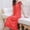 Red, variant on Naittoop Women Ruffle House Dress Loose Short Sleeve Sexy Nightgown Solid Lace Trim Nighties Comfy Sleepshirts Sleepwear