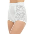 thumbnail image 2 of Collections Etc Women's Comfortable High Waisted Firm Control Shaping Brief White 5X, 2 of 2