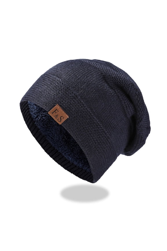Womens Knitted Hat Mens Outdoor Windproof And Cold Warm Hat Plus Ear Protector Pile Cap Warm Hats for Women Winter