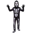 thumbnail image 6 of REDARER Kids Skeleton Cosplay Full‑Body Jumpsuit with Hood Mask Gloves and Foot Covers for Halloween Fancy Dress Role Play Themed Party Outfit,5-6 Years, 6 of 7