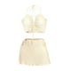 thumbnail image 2 of Traje de baño de bikini de 3 piezas para mujer, traje de baño de playa, con vestido de baño S, 2 of 9