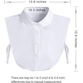 thumbnail image 3 of Fake Collar Detachable Dickey Collar Blouse Half Shirts Peter Pan Faux False Collar for Women & Girls Favors, 3 of 7
